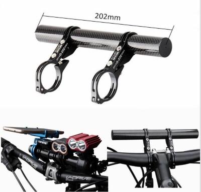 China GUB 202 20cm G-202 Carbon Fiber Al Bike Bicycle Handlebar Extender Ring Light Lamp Cycle Computer Mount Bracket Holder for sale