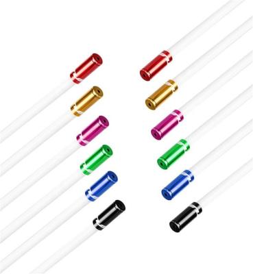 China 100pcs Mixed Colors Bottle Aluminum Alloy Bike Brake Tips Cycling Crimps Bikes Derailleur Shift Cable Mounts Mixed Caps for sale