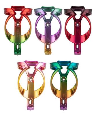 China All Bicycles GUB 06 Rainbow Vacuum Plating Bottle Cage Cage Color Plating MTB Mountain Road Bike Water Cup Bottle Cage for sale