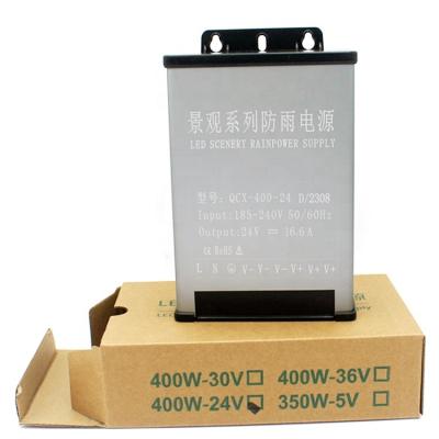 China Aluminium AC220VLed rainproof switching power supply DC12V 400W outdoor advertising signboard light box transformer for sale