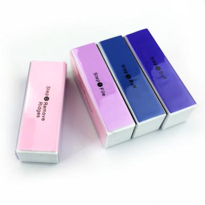 China Trendy trendy custom design private label nail tools block menhaden nail sanding pad for sale