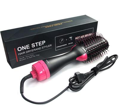 China Comfortable Comfortable 3 in 1 Electric Straightening Curly Hair Brush and Straight Hair Comb Heated Portable Hair Dryer Brush for sale