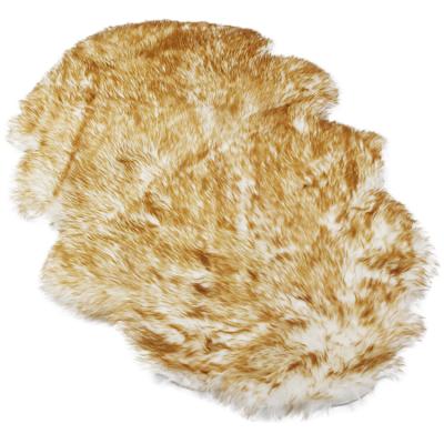 China Anti-slip Artificial Lamb Blanket Rug Wool Faux Fur Sheepskin Floor Mat Thick for sale