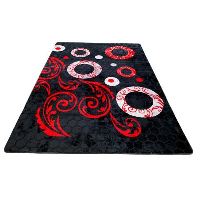 China Washable fashion embossed velvet plush mink raschel cozy rug for sale