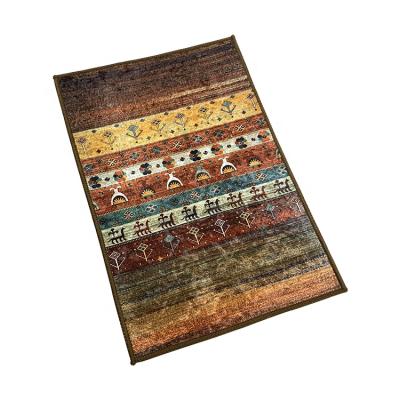 China Cheap Custom Traditional 3D Digital Printed Shiny Velvet Home Carpet for sale