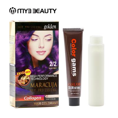 China 100% Coverage Gray Hair Private Hair Dye Brands Italian Quality Organic Hair Dye Permanent Hair Color Cream Kit for sale