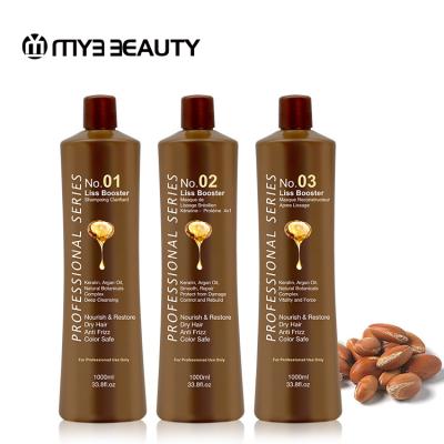 China Hair Straightening Professional Wholesale Keratin Protein Gold Crystal Hair Straightening Treatment Sets With Collagen for sale