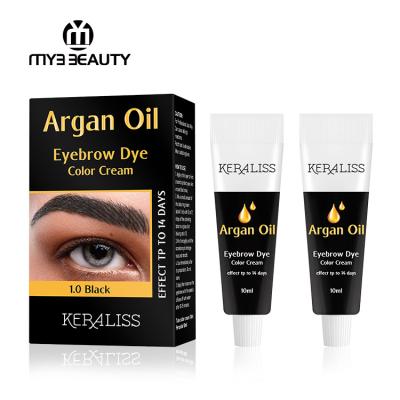 China High Quality Private Label Coffee Color Eyebrow Cream Enhancer Lasting Coloring Black Brown Set and Highlighting Dye for Eyebrow for sale