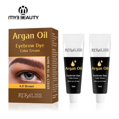 China OEM Hot Private Label Brown Eyebrow Tint Cream Color Long Lasting Professional Permanent Dye for sale