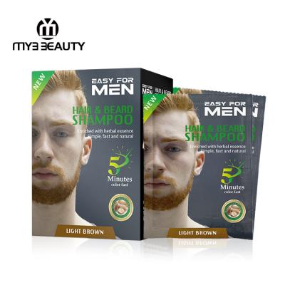 China Men Grooming Wholesale Private Label Color Beard Dye Shampoo 4 5 Minute Instant Color Dye Shampoo For Men for sale