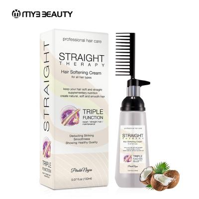 China 2022 New Private Label Easy To Use Instant Nourishing Straight Hair Smoothing Softening Cream Comb for sale