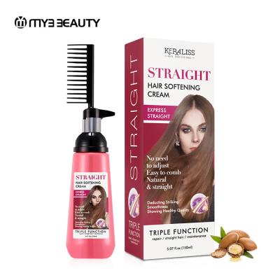 China New Private Label Easy Use Instant Hair Nourishing Straightening Softening Creams Comb for sale