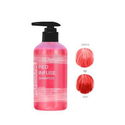 China Color-Protection Products Hair Color Care Red Color Hot Lock Infuse Depositing Shampoo for sale