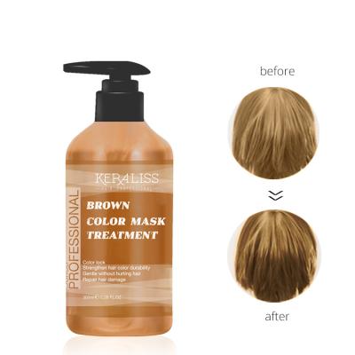 China Color-Protection Factory OEM Hair Care Color Mask Color Lock Field Conditioner Brown Dye Treatment for sale