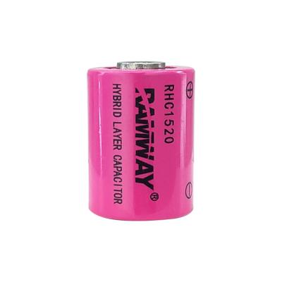 China Super IoT Devices RAMWAY RHC1520 Hybrid Capacitor LiSOCL2 Lithium Battery Rechargeable Capacitors For Fate Device for sale