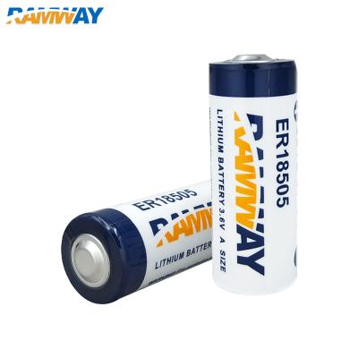 China Toys Customized Non-Rechargeable ER18505 3V 4000mAh Li/SOCl2 Lithium Battery 3V Size A For Water Meter for sale