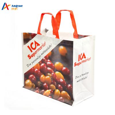 China Reusable promotional shopping pp woven bag and bopp laminated pp woven bag for sale