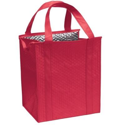 China Reusable Tote Insulated Non Woven Cooler Grocery Bag Cooler Bag for sale