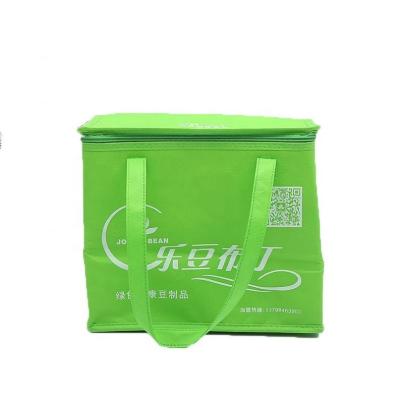 China Cooler Bag Logo Printing Non Woven Insulated Reusable Eco Friendly Custom Thermal Food Delivery for sale