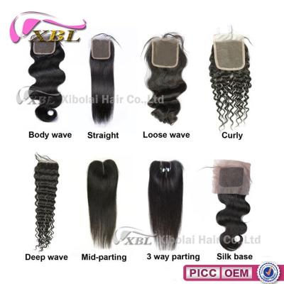 China Hot Sale 4*4 Lace Closure Malaysian Hair Lace Closure for sale