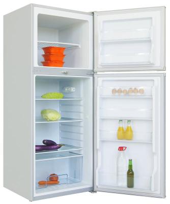 China Plastic Kitchens Double Door Refrigerator for sale