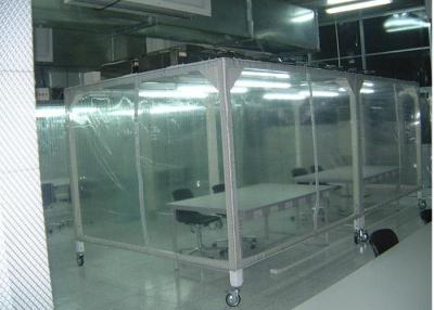 China Power Coated Steel Softwall Clean Room , Vertical Laminar Air Flow Chamber for sale