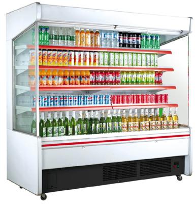 China Supermarket beverage air curtain cooler showcase for sale