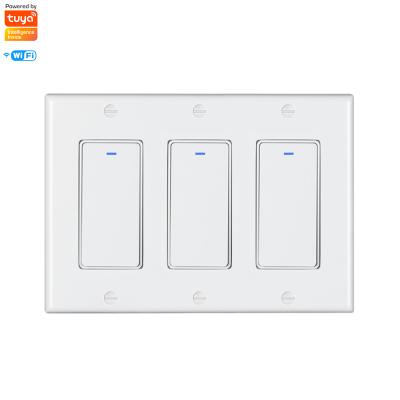 China ABS+PC Fireproof V0 Material APP WiFi E-starri Tuya Lamp Switch Wireless Smart Home Remote Control Wall to Switch No Hub Required Smart Lamp Switch with Alexa for sale