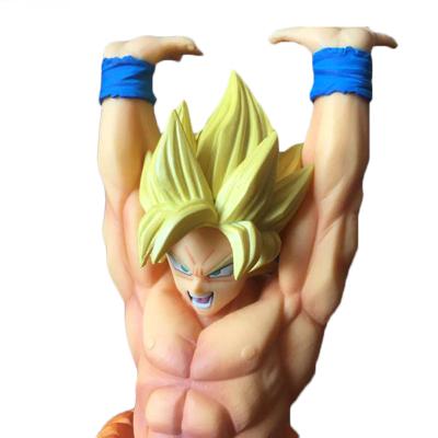 China Sales Customized super saiyan toys Cartoon Toy Whole OME PU Plactic PVC son goku anime figure DBZ action number for sale