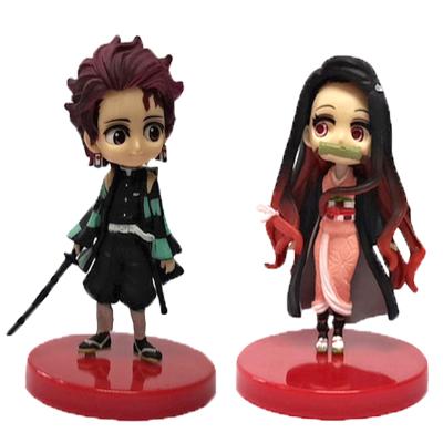 China Cartoon Toy Best Sellers 2021 Selling OEM PVC Vimyl Toy Kamado Tanjirou Kamado Demon Slayer Action Number Whole Manga Anime Figure Decor for sale