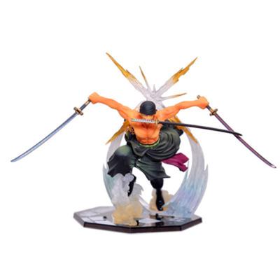 China 13cm Cartoon Toy Top Selling Products 2021 One Piece Toys Models Manga Zoro Action Figure OME PU Vinyl PVC Cartoon Anime Figure for sale