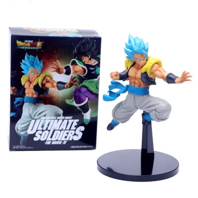 China Super saiyan Anime Gogeta DBZ Toys PVC Action Number Customized High Quality Whole Goods Funny Vegeta Color Box Sales OME for sale