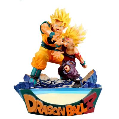 China OME Whole Sales Customized Eco-friendly PVC Plactic PVC Son Goku Anime Figure DBZ Toys Manga Action Number Anime Cartoon Color Box figure for sale