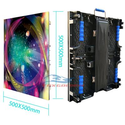 China P4 P3 P2.5 P2 P4.81 P2.9 P2.6 P3.91 indoor pantalla led 500X500mm for sale