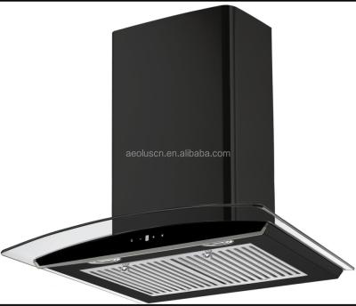 China Belle Curve Tempered Glass Commercial Easy Use High End Cooker Hood 60cm for sale