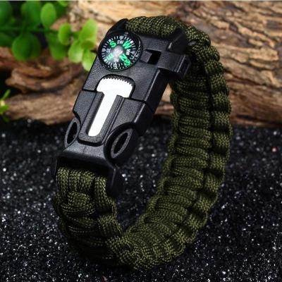 China Custom 550 Outdoor Tactical Paracord Survival Survival Paracord Outdoor Tactical Survival 4mm Paracord 550 Rope Parachute Cord Bracelet Tactical Paracord Bracelet for sale