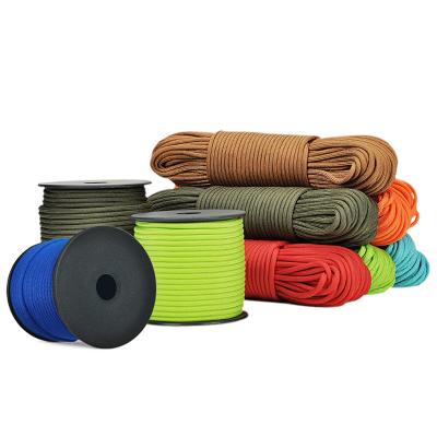 China Wholesale 30M 550 Paracord Survival 2mm 3mm 4mm Paracord Standard Reflective 100ft 100% Nylon Rope For Bracelet for sale