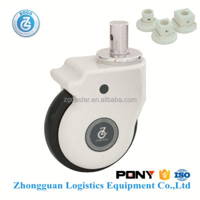 China Medical Caster Zogo S8275-81G-4 125MM 5 Inch TPR Medical Caster Wheel for sale