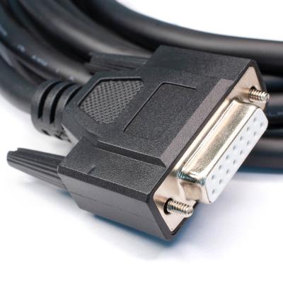 China Electronic sensor connector wire 15 Pos. D-Sub Female To Female Cable IP67 Waterproof Power Adapter Cable for sale