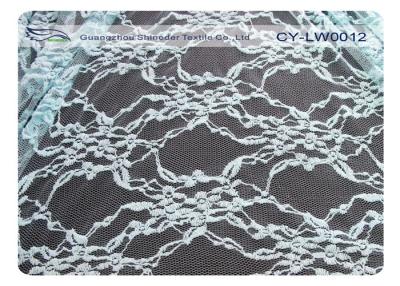 China Durable Scalloped Cotton Nylon Lace Mesh Fabric , Underwear Lace Fabric CY-LW0012 for sale