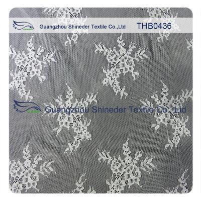 China Eco - Friendly White Bridal Nylon Lace Trim 150 * 300CM Decorative Lace Trim for sale