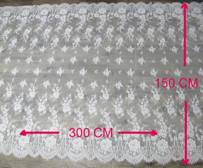 China 300 * 150 cm Wimper-Spitze-Ordnung für Fenster-Vorhang, Tischdecke CY-HB0456 zu verkaufen