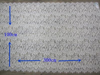 China Wimper-Spitze-Gewebe-Ordnung W 100 cm mit materiellem Nylonwulstigem nach Maß zu verkaufen