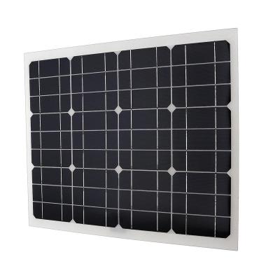 China Top Quality 40w 18v Mono Crystal Silicon Yacht Outdoor Portable Car PV Crystal Solar Panel for sale