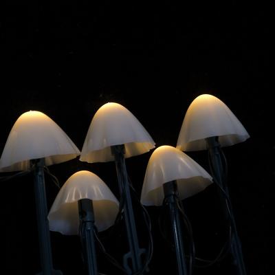 China Outdoor Christmas LED Residential Solar Mushroom Light Socket String Lights Waterproof Festival Garden Atmosphere Light for sale