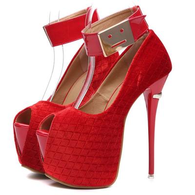 China 2021 New Arrivals Breathable Hot Sales Ladies Pumps Fish Mouth Open Toe High Heel Breathable Ladies Solid Color Pumps for sale