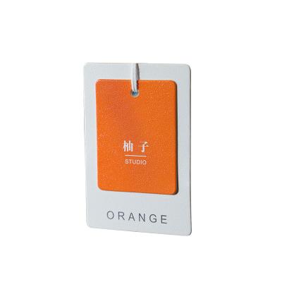 China Durable Special Texture Paper Swing Tags Hang Tag Garment Eco Label for sale