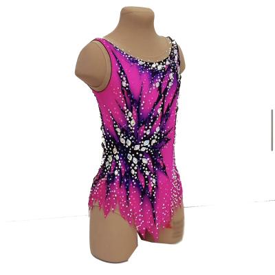 China Dresses Figure Skating Dress Girls Sleeve Rhinestones Skirt Spandex Dance Costumes Sexy Ice Skating Dress for sale