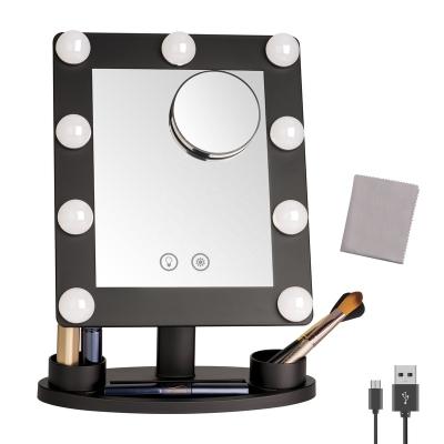 China Hot Selling Vanity Mirror Amazon LED Hollywood Lighted Vanity Mirror with Lights for sale