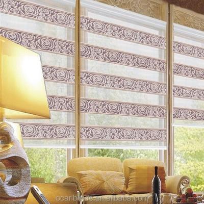 China 2019 New Day And Night Blackout Style Window Zebra Roller Blinds for sale